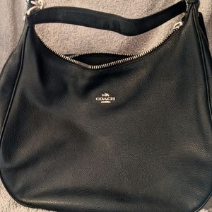 Coach black leather purse